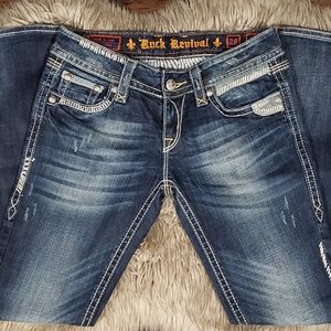 Rock Revival Alanis Boot Denim Jean's